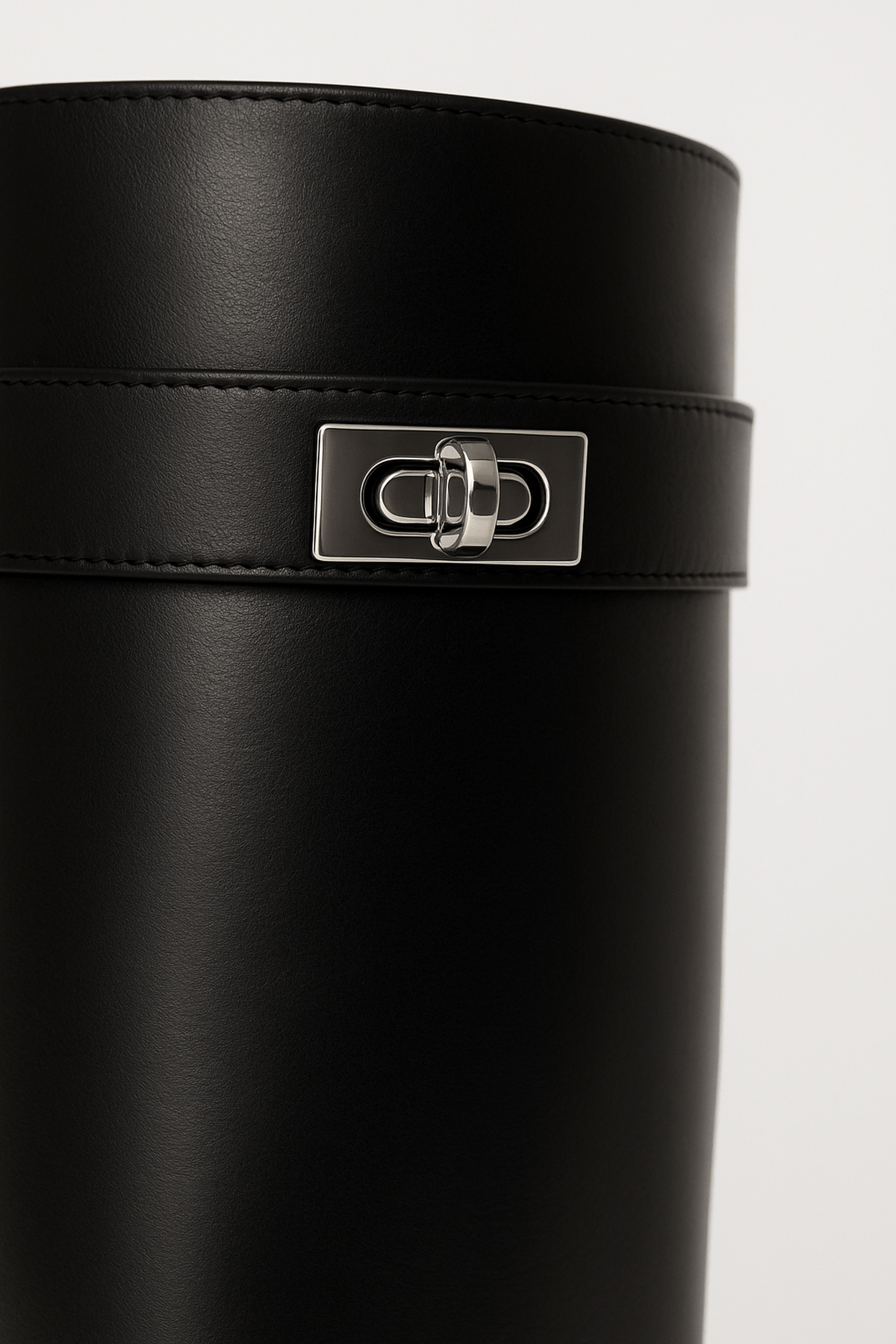 Women’s Knee-High Pointed Toe Boots – Minimalist Shark-Lock Footwear